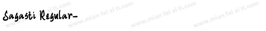 Sagasti Regular字体转换